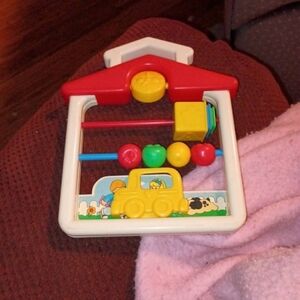 Vintage Fisher Price Kids Toy House with Beads